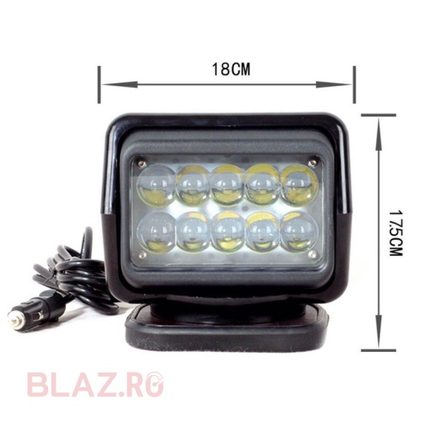 Proiector cautare LED rotativ cu telecomanda wireless 50W Spot