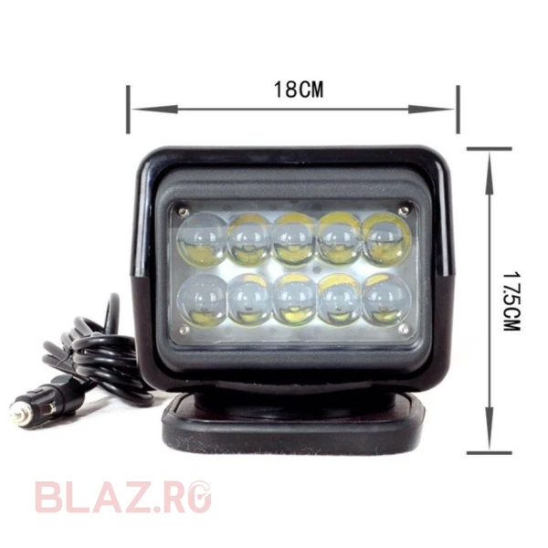 Proiector cautare LED rotativ cu telecomanda wireless 50W Spot