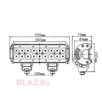Bara LED 54W / 23cm / 4600 lumeni Spot