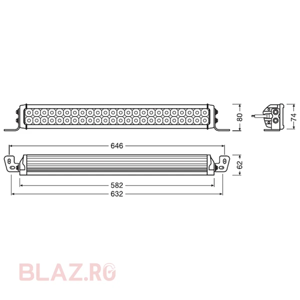 Bara LED Osram VX500-CB combo