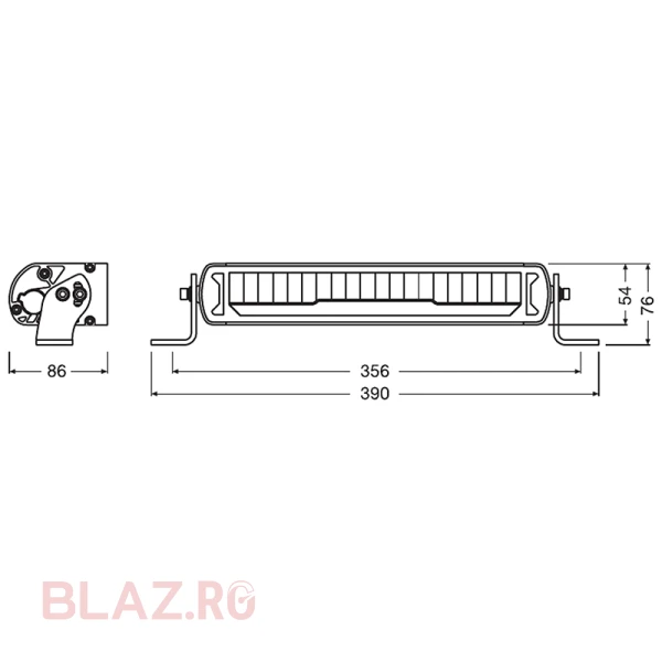 Bara LED Osram MX250-CB Combo