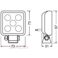 Proiectoare LED Osram VX70-WD Wide