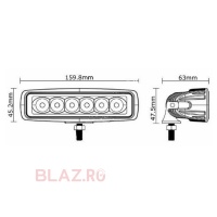 Proiector LED 18W / 1420 lumeni Flood