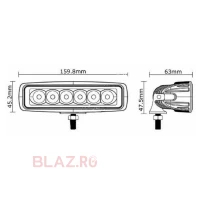 Proiector LED 18W / 1420 lumeni Flood