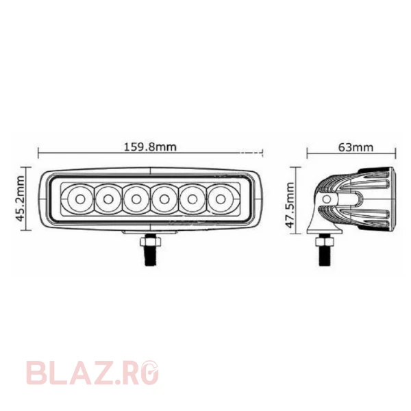 Proiector LED 18W / 1420 lumeni Flood