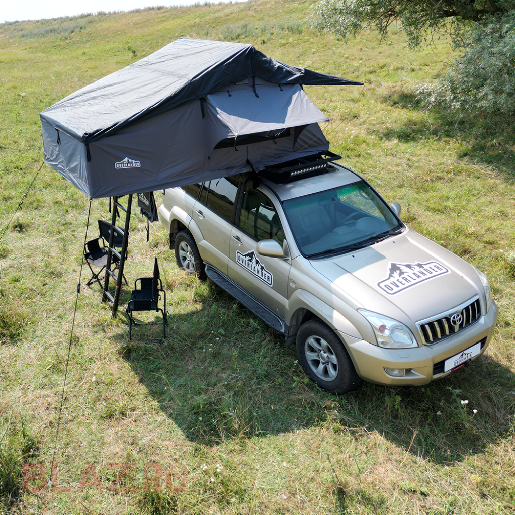 Cort plafon auto Overlander Explorer 3.0 160 cm cu sky roof roof top tent 2 - Închiriere corturi