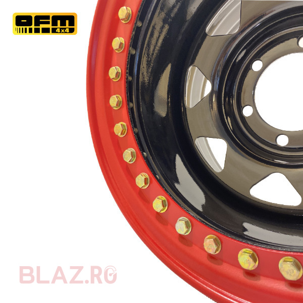 A doua imagine a Janta otel cu beadlock 15X7 ET -25 6X139.7 CB 110 Nissan Patrol , Mitsubishi, Toyota