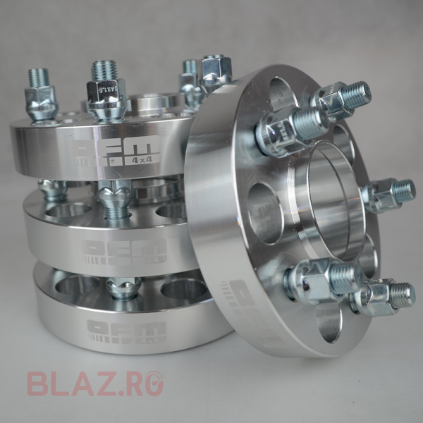 A doua imagine a OFM096 Flanse Distantiere 30mm 5×120 M14x1,5 CB 70,1 cu inel de centrare Land Rover, Disco II, Range Rover