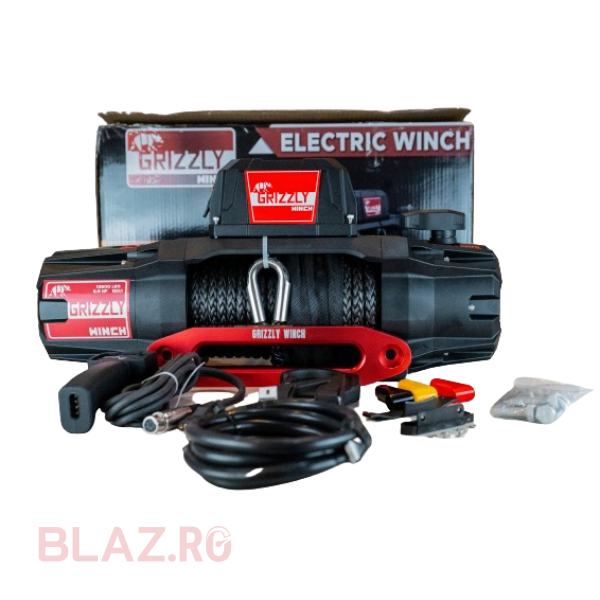 Troliu Grizzly Winch 13500lbs 150:1 cu sufa sintetica