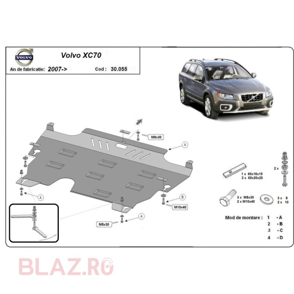 Scut motor și cutie de viteză Volvo XC70