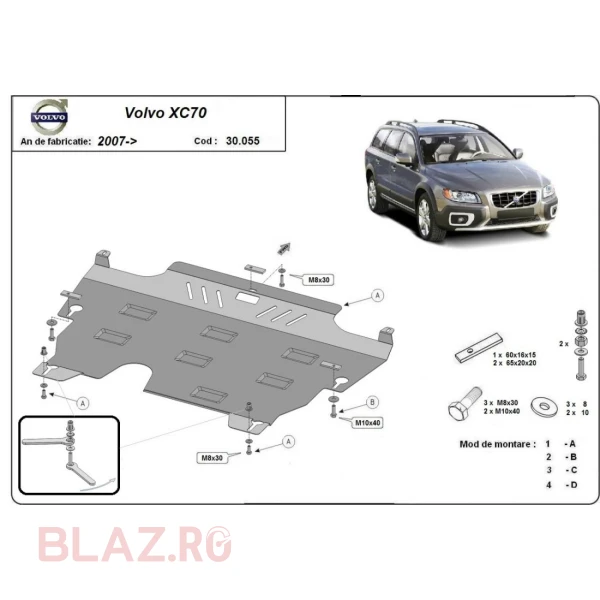 Scut motor și cutie de viteză Volvo XC70